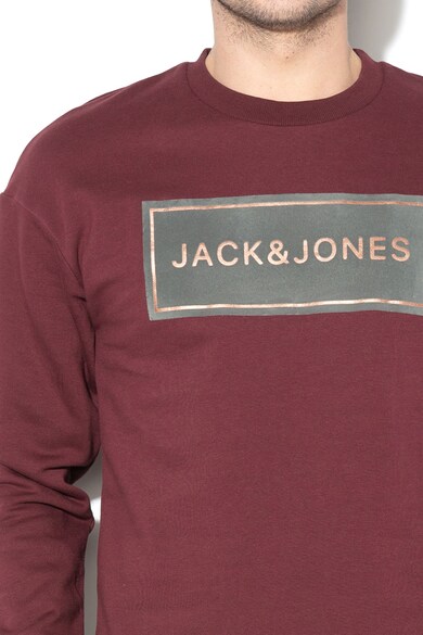 Jack & Jones Bluza sport regular fit, cu model Flock Barbati
