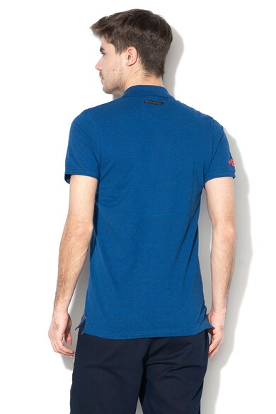 Jack & Jones Tricou polo din pique cu imprimeu logo Logan Barbati