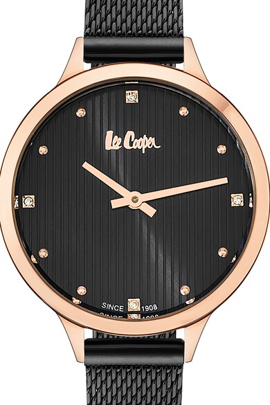 Lee Cooper Ceas rotund decorat cu cristale Femei