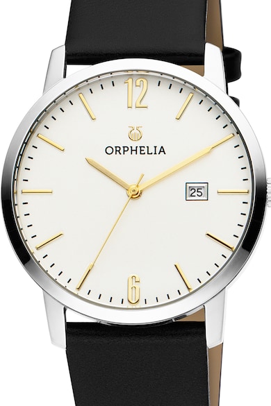 Orphelia Унисекс овален часовник с кожена каишка Жени