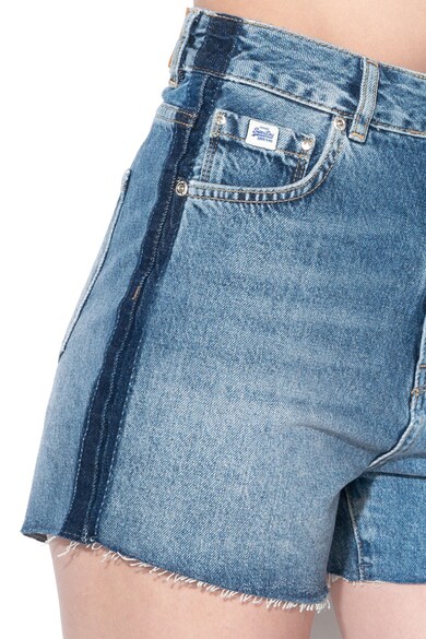 SUPERDRY Pantaloni scurti din denim, cu imprimeu logo Femei