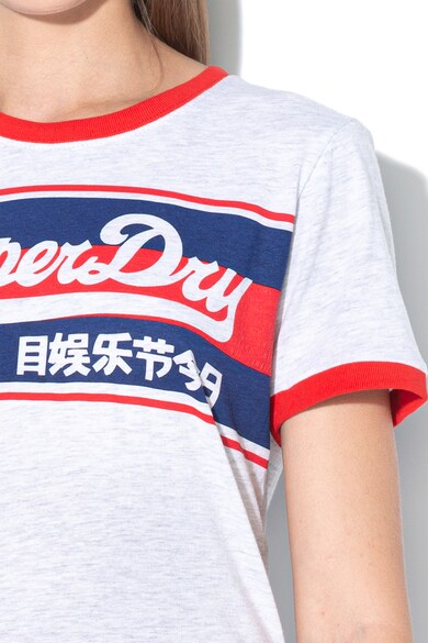 SUPERDRY Vintage Ringer Infill logós póló női