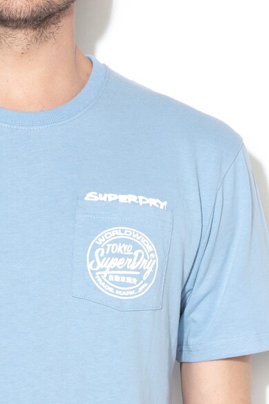 SUPERDRY Тениска Ticket с джоб на гърдите Мъже