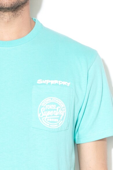 SUPERDRY Тениска Ticket с джоб на гърдите Мъже