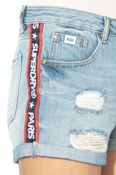 SUPERDRY Pantaloni scurti de denim cu rupturi decorative Femei