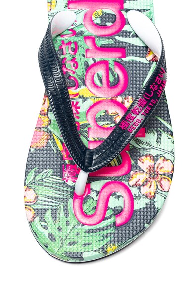 SUPERDRY Papuci flip-flop cu imprimeu tropical Femei