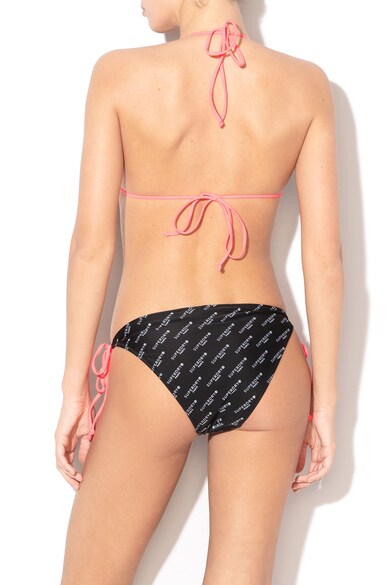 SUPERDRY Sutien de baie cu cupe triunghiulare si imprimeu logo Femei