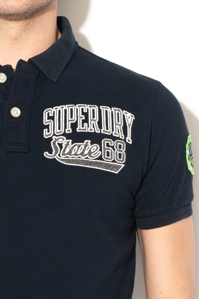 SUPERDRY Classic Superstate galléros póló domború logóval férfi