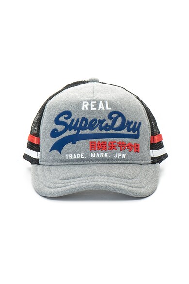 SUPERDRY Sapca trucker cu aplicatii cauciucate Premium Goods Barbati