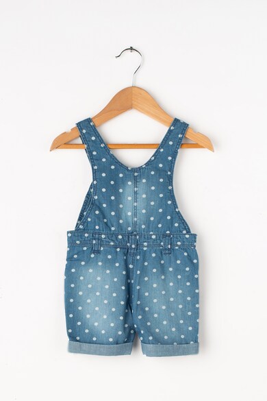 Z Kids Salopeta scurta din chambray cu model cu buline Fete