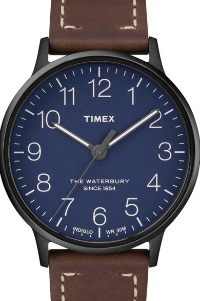 Timex Часовник с кожена каишка Мъже