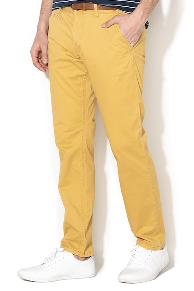 EDC by Esprit Slim fit chino nadrág övvel férfi