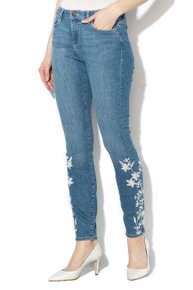 EDC by Esprit Blugi skinny cu broderii florale Femei