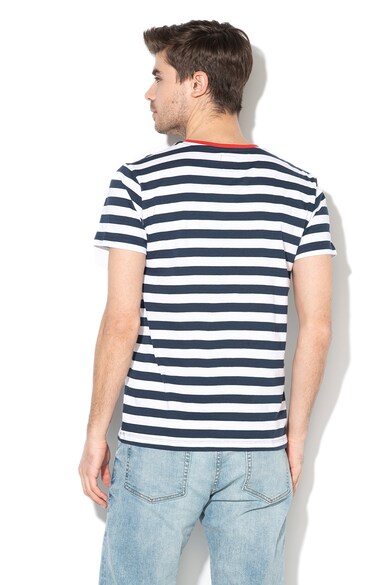 EDC by Esprit Tricou cu model in dungi si decolteu contrastant Barbati