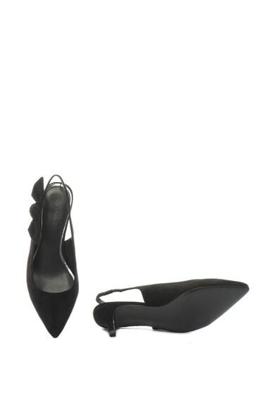 Esprit Pantofi slingback de piele intoarsa ecologica, cu varf ascutit Femei