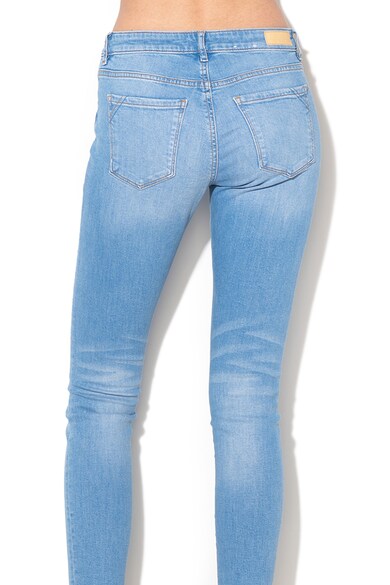 EDC by Esprit Blugi skinny cu talie medie si aspect usor deteriorat Femei