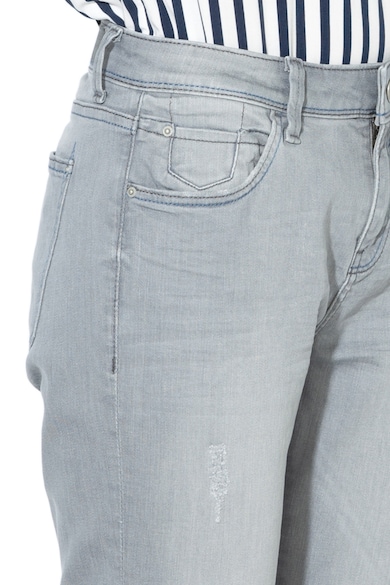 Esprit Blugi skinny de bumbac organic, cu detalii cu aspect deteriorat Femei