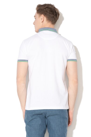 Esprit Slim fit póló kontrasztos szegélyekkel férfi