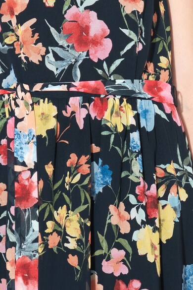 Esprit Rochie midi cu imprimeu floral si garnituri cu volane Femei