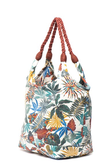 EDC by Esprit Geanta shopper din material textil, cu imprimeu tropical Femei