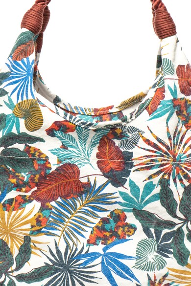 EDC by Esprit Geanta shopper din material textil, cu imprimeu tropical Femei