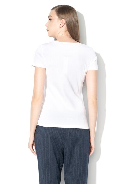 Esprit Tricou din bumbac organic cu imprimeu logo Femei