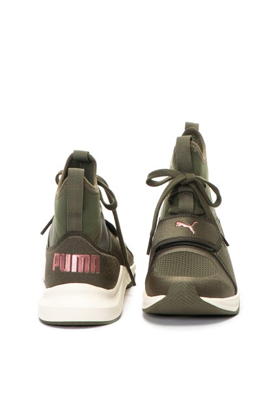 Puma Pantofi sport high-top, cu insertii de plasa, pentru fitness Phenom Femei