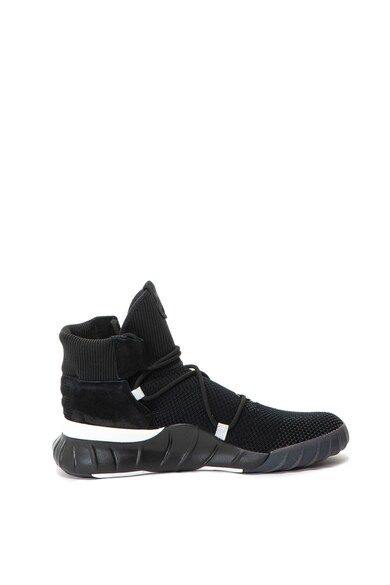 adidas Originals Pantofi sport tricotati cu insertii de piele intoarsa Tubular X 2.0 Barbati