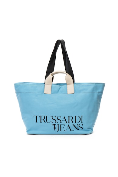 Trussardi Jeans Geanta de plaja cu imprimeu logo With Love Femei