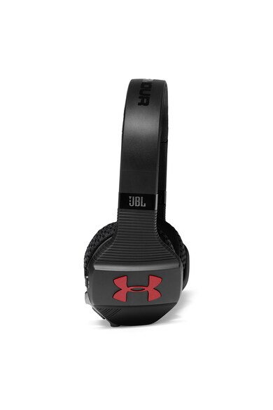 Under Armour by JBL Casti sport On-Ear Under Armour Train, Sweat Proof, Bluetooth Wireless, Multifunction TalkThru button, 16h Playback, Negru/Rosu Femei