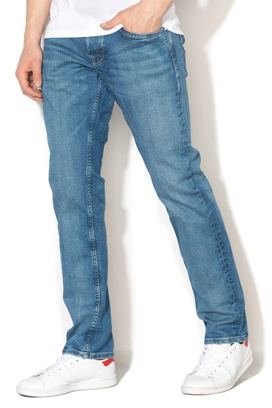 Pepe Jeans London Blugi regular fit cu aspect decolorat Cash Barbati