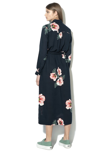 Pepe Jeans London Rochie tip camasa cu model floral Malva Femei