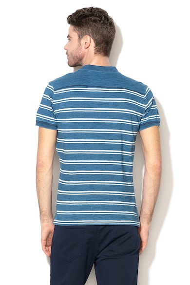 Pepe Jeans London Tricou polo regular fit cu dungi Carles Barbati