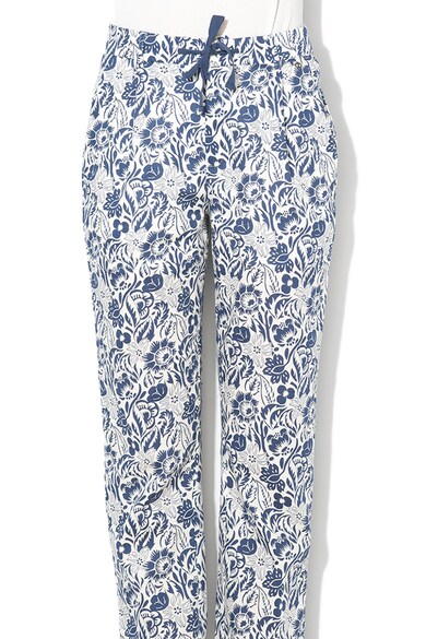 Pepe Jeans London Pantaloni cu croiala dreapta si imprimeu floral Paula Femei