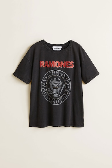 Mango Tricou cu imprimeu Ramones Femei