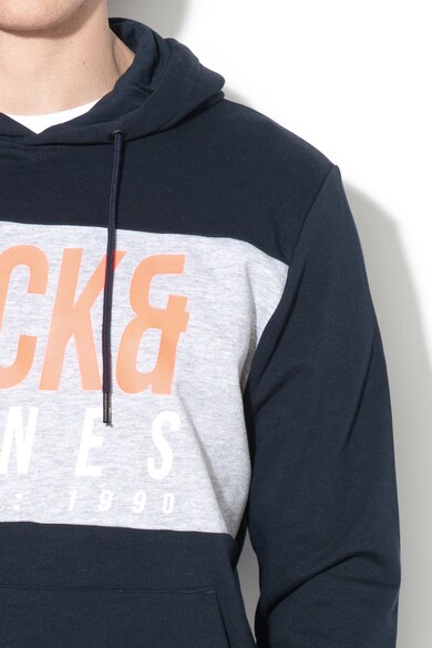 Jack & Jones Hanorac cu imprimeu logo si buzunar kangaroo Jonah Barbati