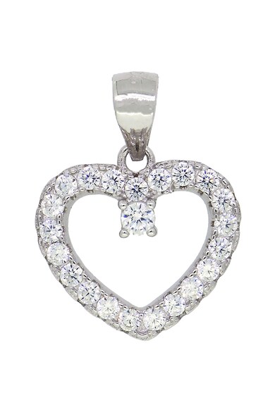 Rankine-Silver Pandantiv in forma de inima, decorat cu zirconia, din argint 925 Femei