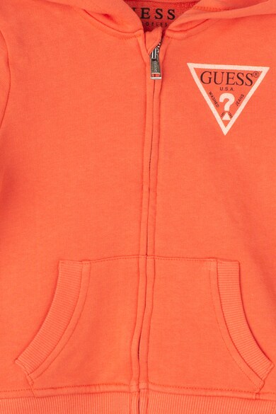 GUESS JEANS Hanorac cu fermoar si imprimeu logo Fete