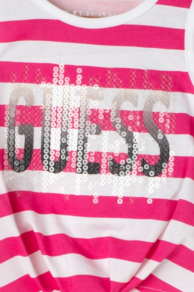 GUESS JEANS Csíkos top csomózott részlettel Lány