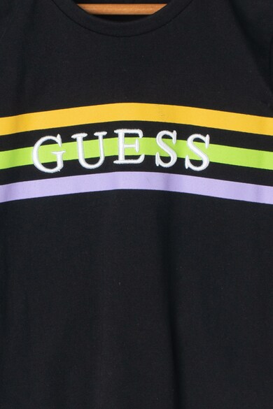 GUESS JEANS Tricou cu model in dungi si logo Baieti