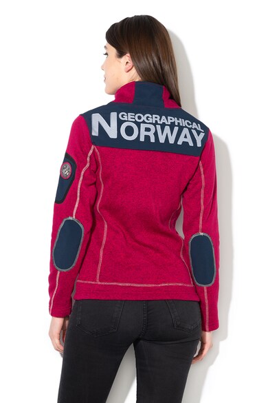 Geographical Norway Tebelle cipzáras pulóver hímzett logóval, női