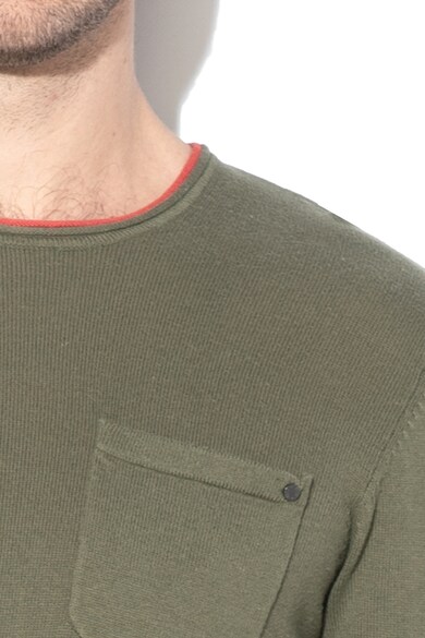 BLEND Фино плетен пуловер с джоб на гърдите Мъже