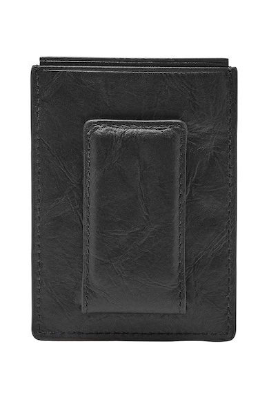 Fossil Portcard magnetic, de piele Neel Barbati