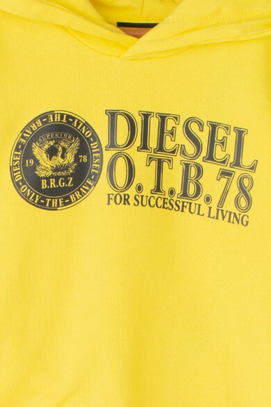 Diesel Logómintás kapucnis pulóver Fiú