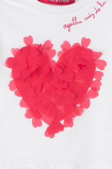 Agatha Ruiz de la Prada Póló szív alakú rátéttel Lány