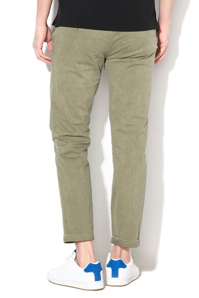 United Colors of Benetton Slim-Fit Crop Chino nadrág diszkrét mintával férfi