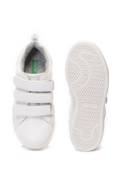 United Colors of Benetton Műbőr sneakers cipő perforált részletekkel Fiú