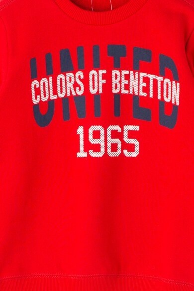 United Colors of Benetton Bluza sport cu imprimeu logo Baieti