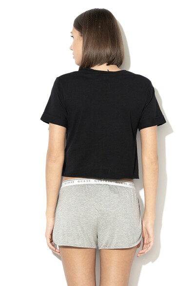 GUESS Tricou crop de casa, cu imprimeu logo Femei