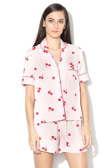 GUESS Pijama cu imprimeu grafic si broderie logo Femei